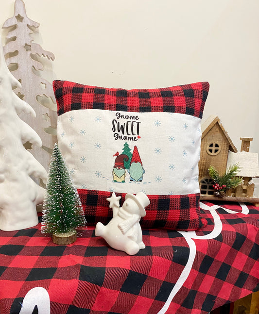 Buffalo plaid cushion cover